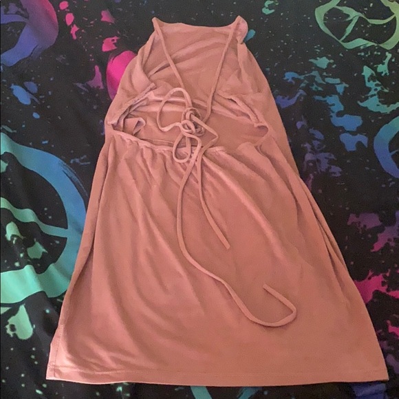 Pink halter top dress - Picture 2 of 2